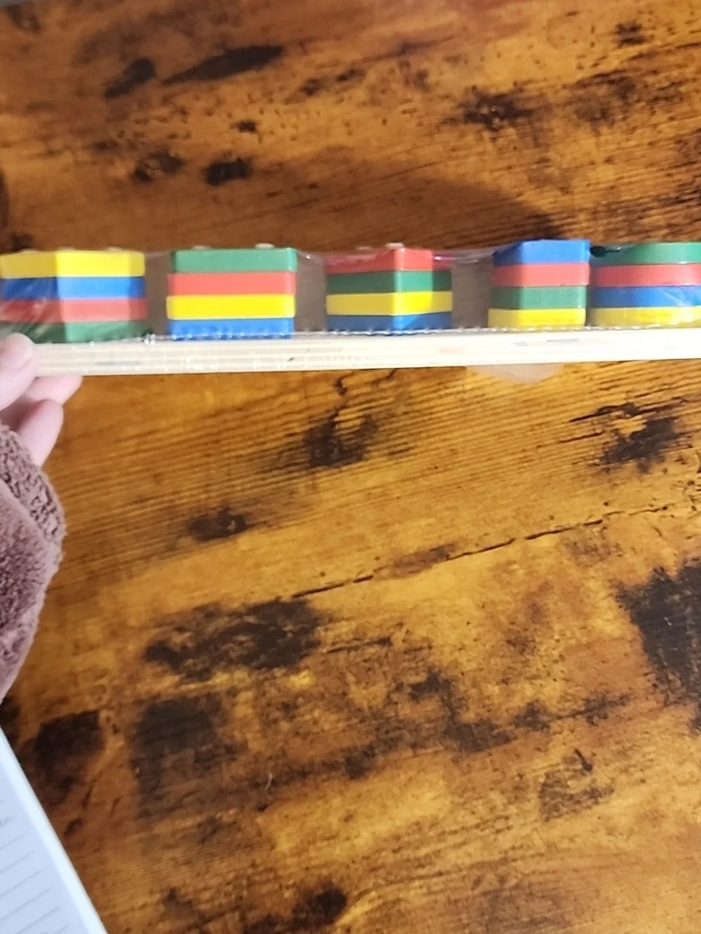 Five Sets Of Colorful Pillars- Wooden Stacking Toy- Colorful Stacking Blocks,